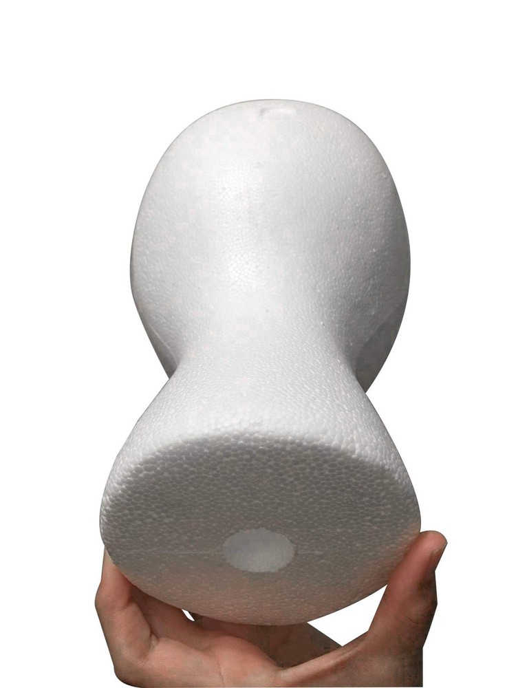 Styrofoam Mannequin Head Model Wig/Hat Display Stand Foam White