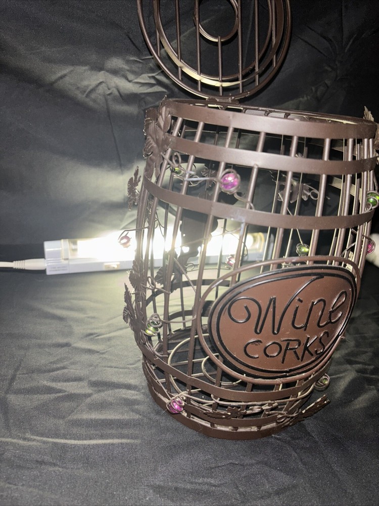 Wine Corks Decorative Metal Basket