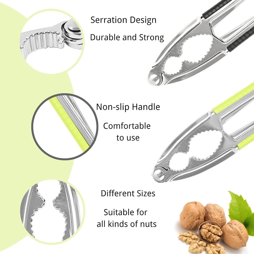 8 Pcs Nut Crackers for All Nutcracker Seafood Tools Walnut Cracker 3#