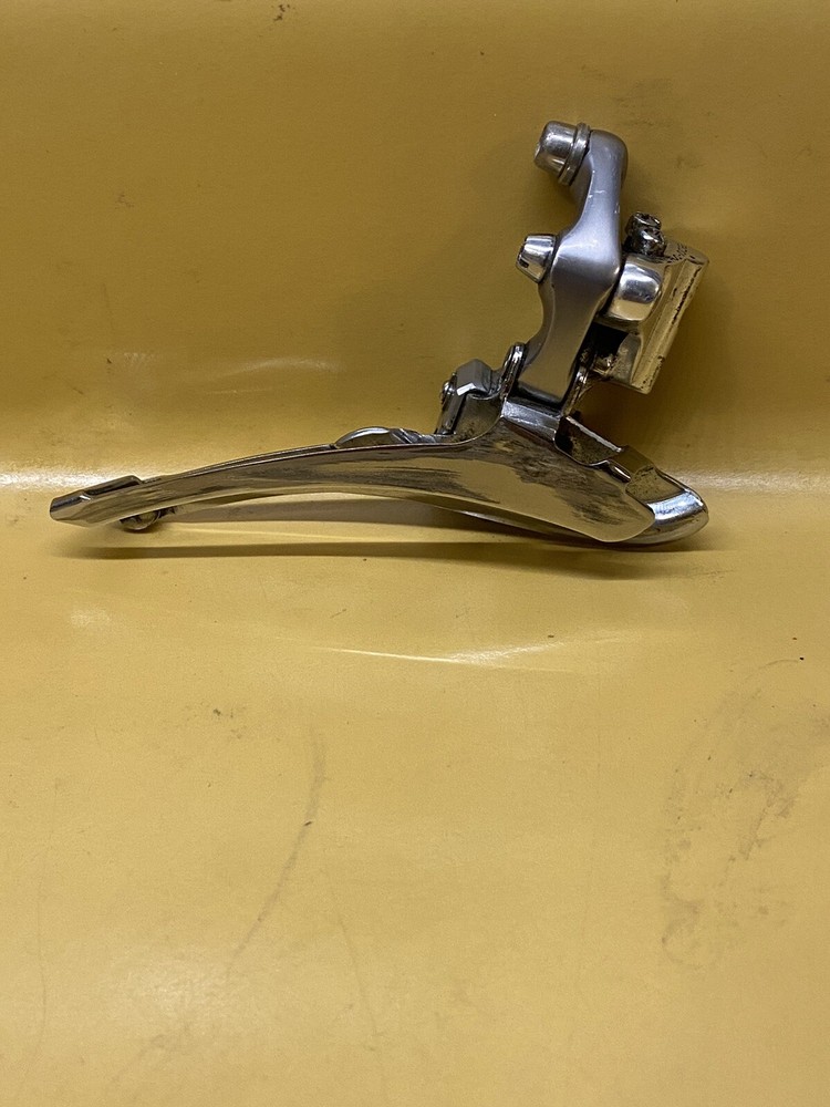 Silver Shimano FD-7403 Double Brace-on Front Derailleur