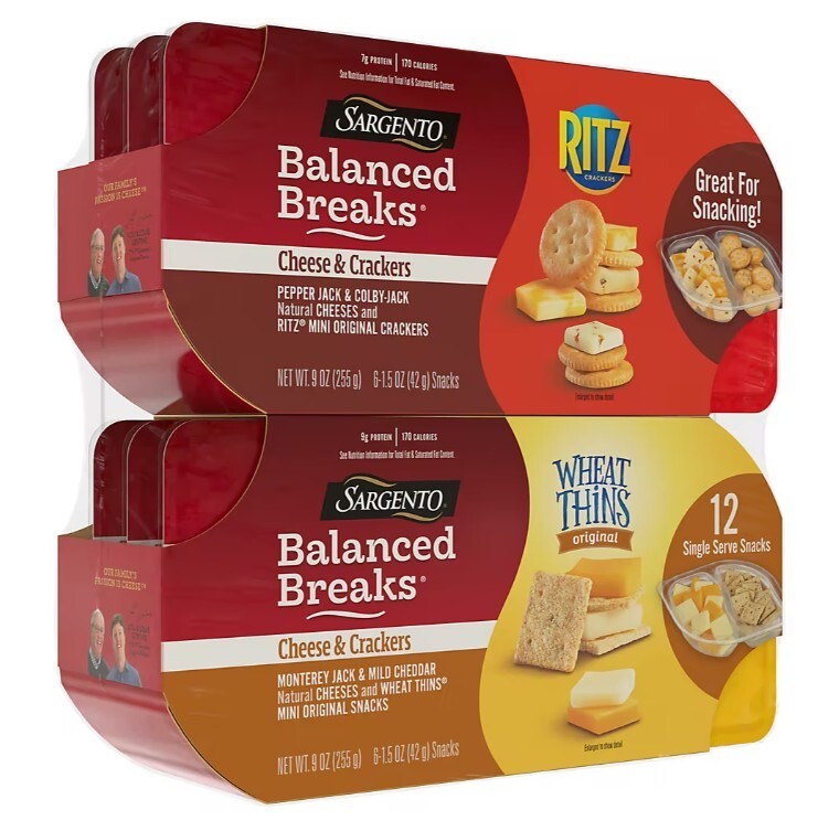 Sargento Balanced Breaks Cheese and Crackers, 12 pk.