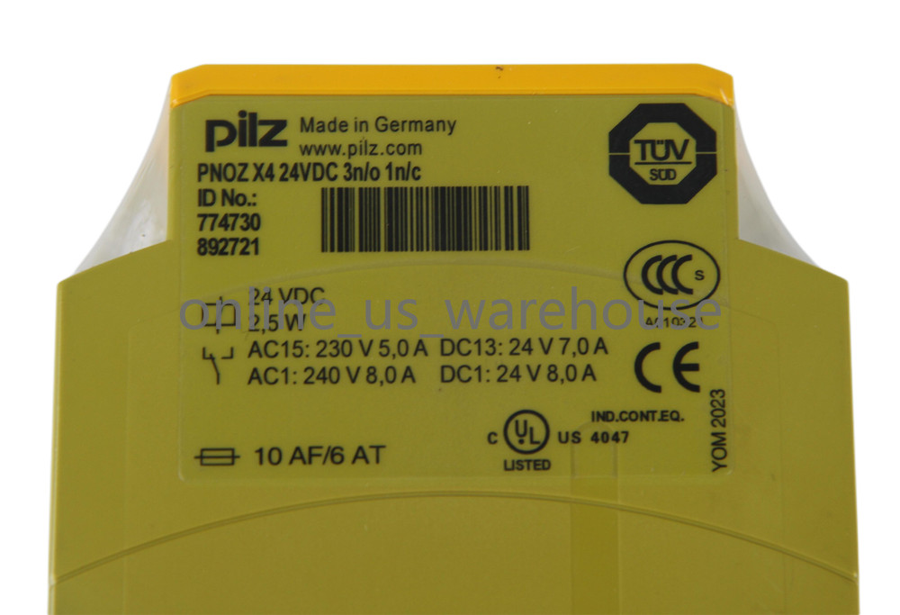 One Brand New PILZ 774730 PNOZ X4 24VDC 3n/o 1n/c Safety relay module