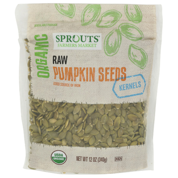 2 Pack - Sprouts Organic Raw Pumpkin Seed Kernels 12 oz
