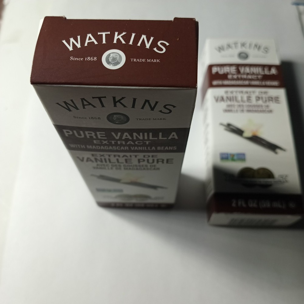 (2) Watkins Pure Vanilla Extract 2 oz. (Liquid, Ambient, Plastic Container)