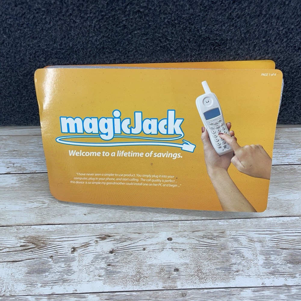 Magic Jack A921 Phone System USB Phone Jack Long Distance Calling Open Box Two