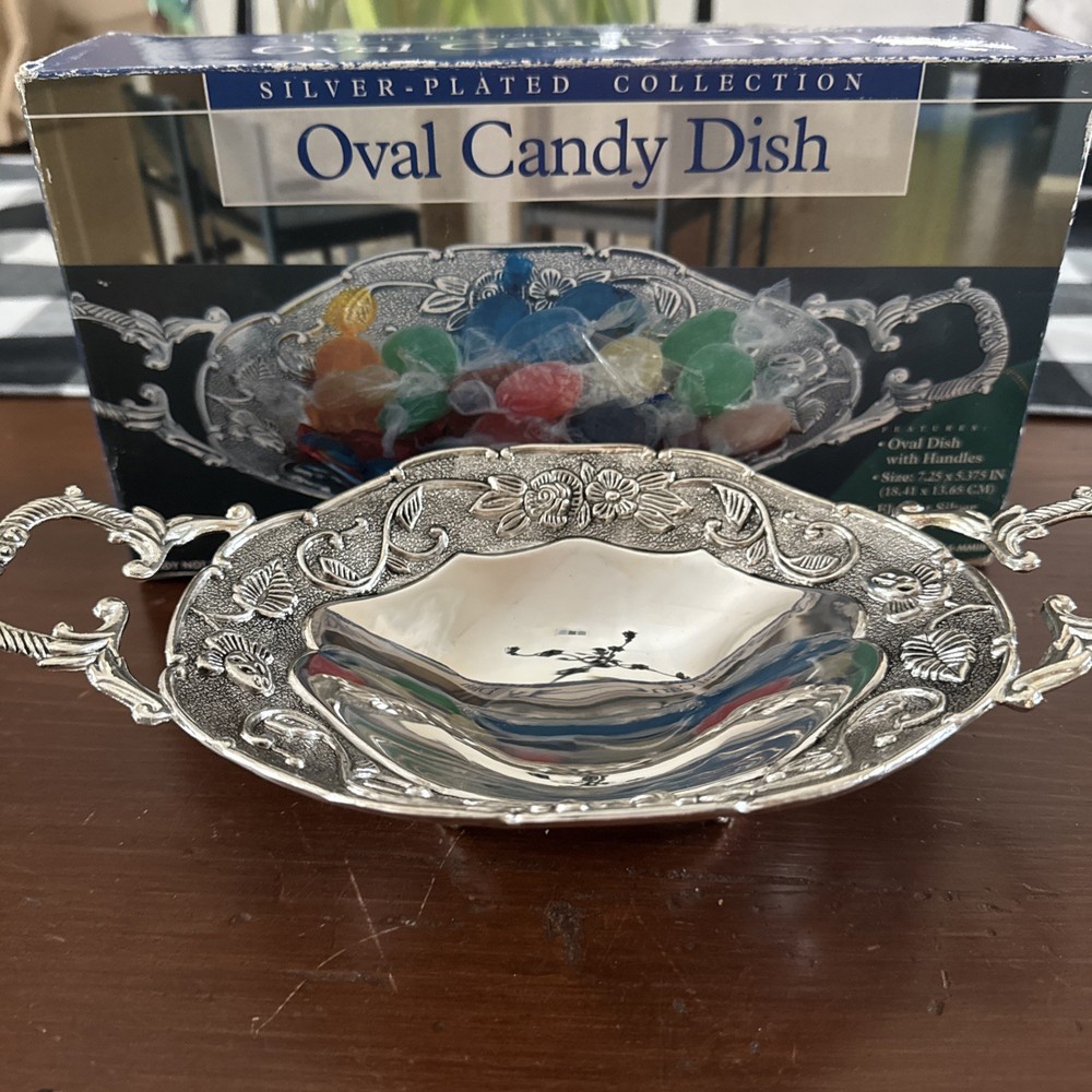 Vintage Silver-plated Footed Candy Dish