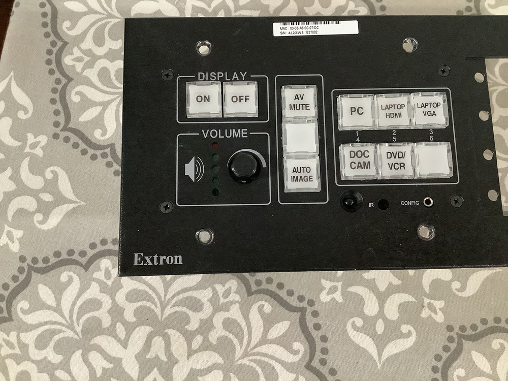 Extron Media Link MLC 226 IP AAP Secondary Control Panel
