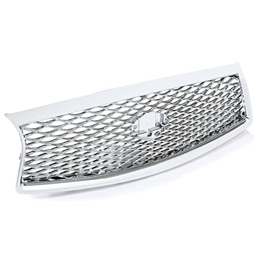 Front Bumper Grille Compatible with 2014-2017 Infiniti Q50 All Models Chrome