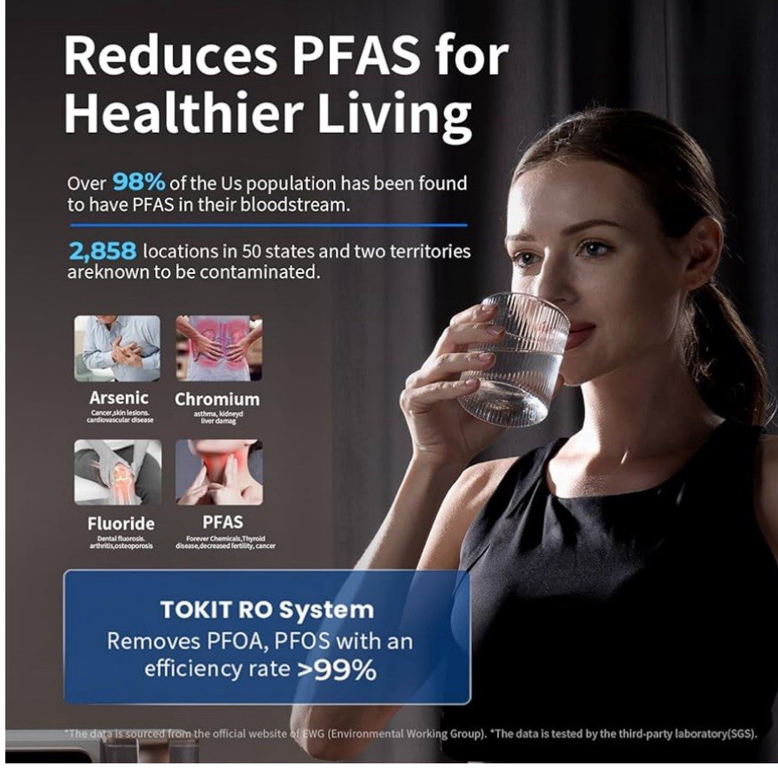 TOKIT AkuaPure T1 Reverse Osmosis Counter Top Water Filter System