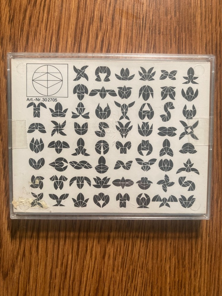 Six Plastic Tangrams