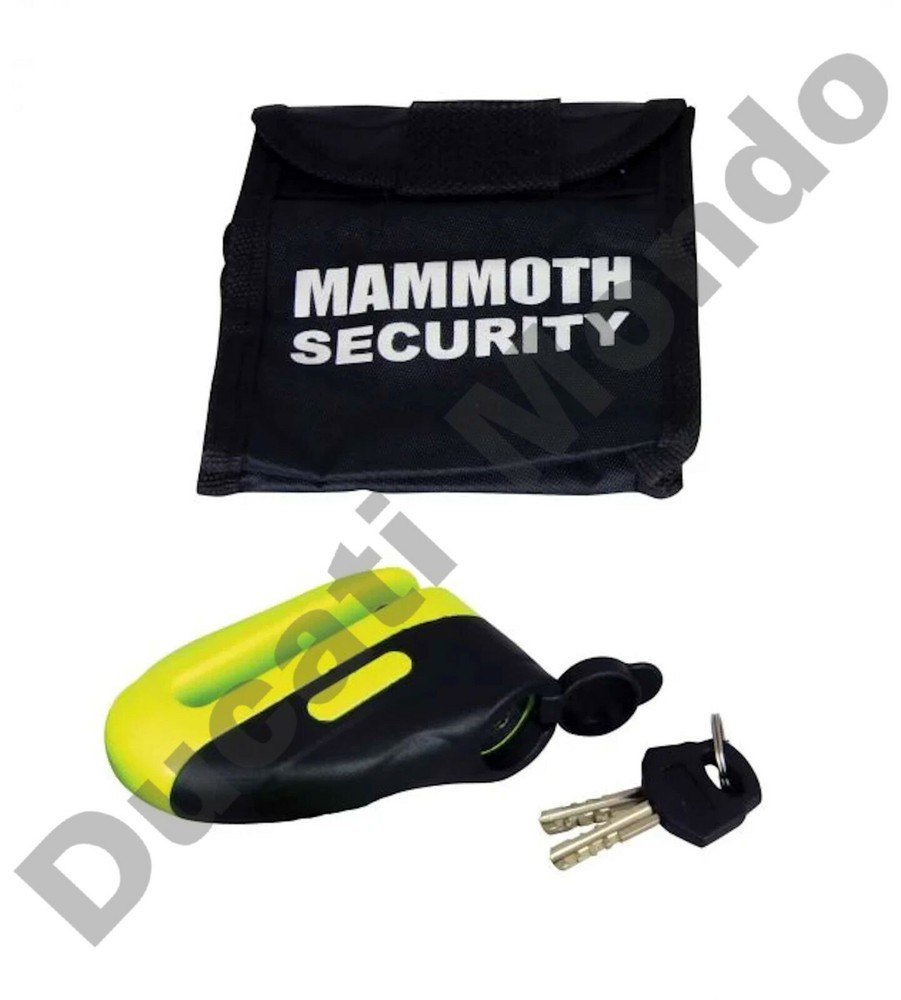 Mammoth Security Yellow Blast Disc Lock With 10mm Pin weatherproof