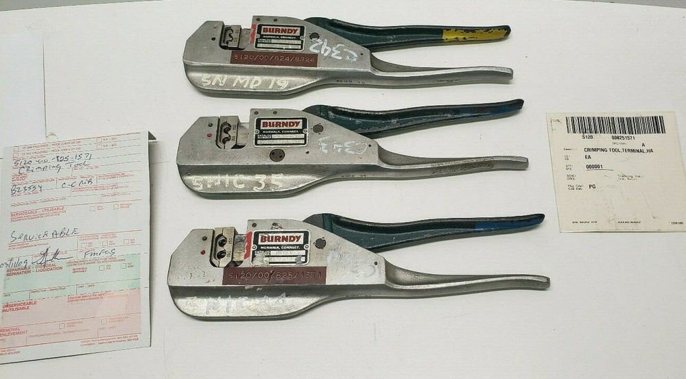 Burndy MR8EC-2 Crimping Tool  (3 units)