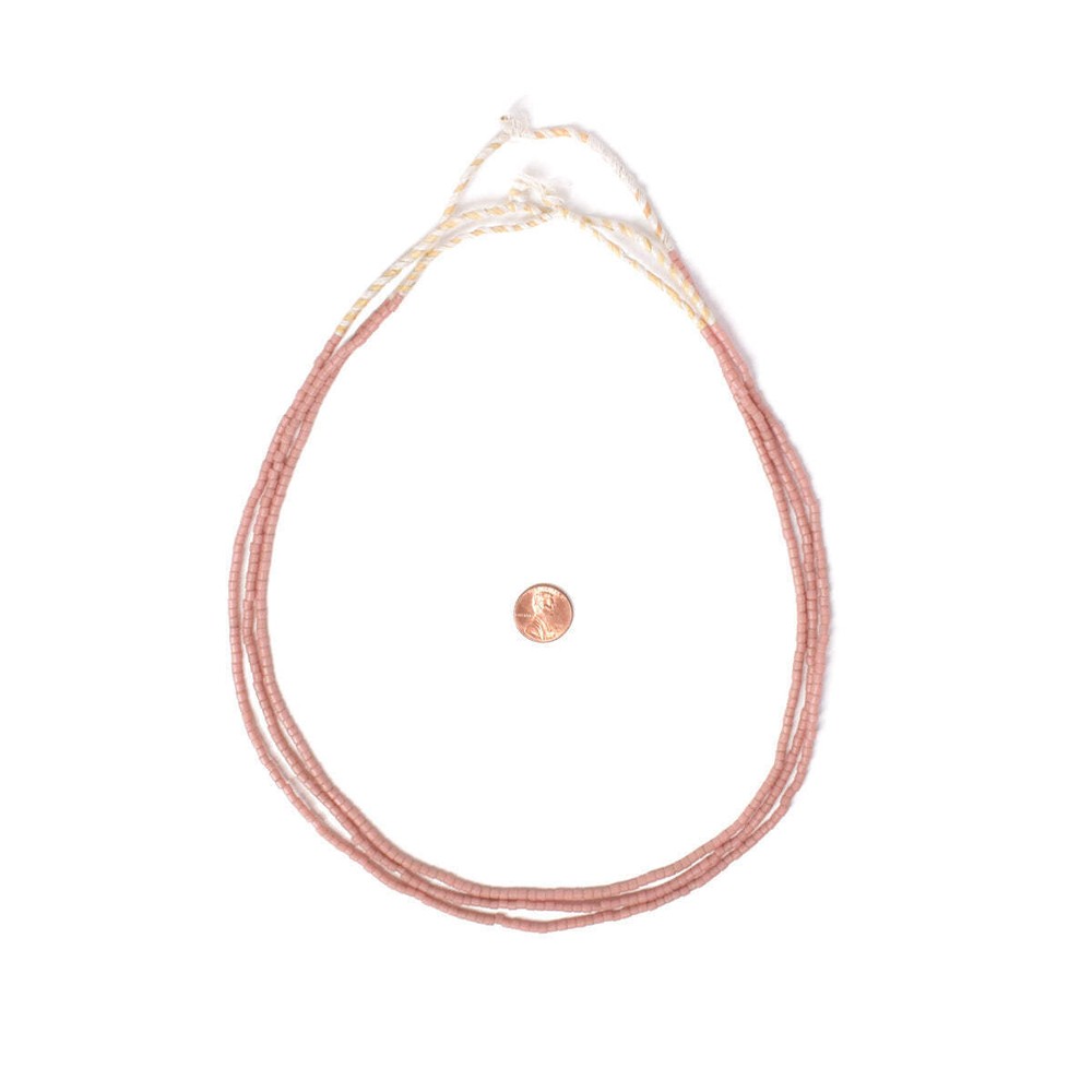 3 Strands Tile Pink Trade Beads
