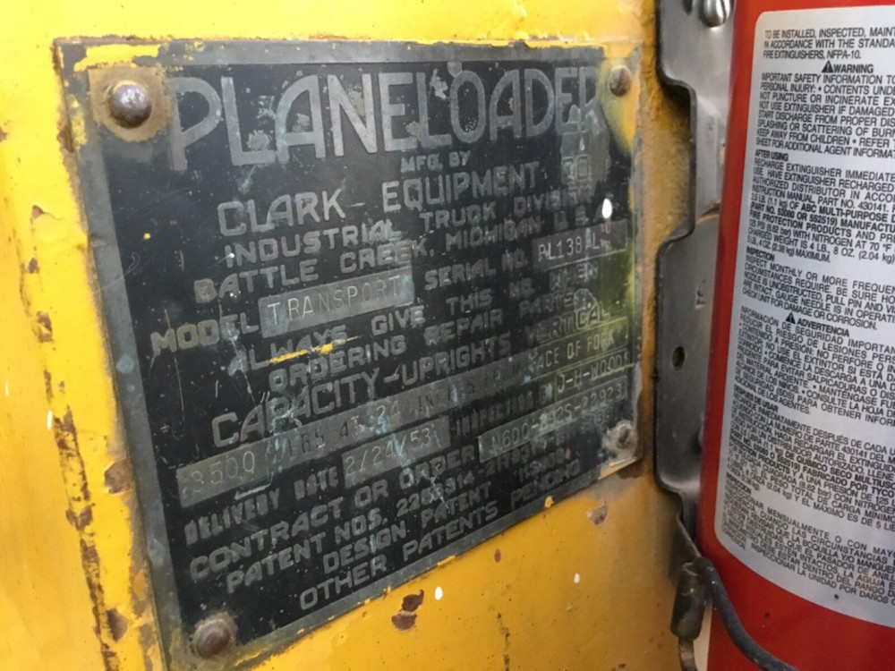 1953 CLARK PLANELOADER- ALL TERRAIN FORKLIFT-
