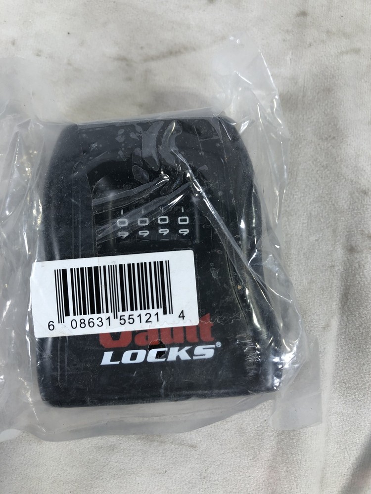 Wall Mount Lockbox Keysafe Storage Lock Box with 4-Digit Numeric Combination Bla