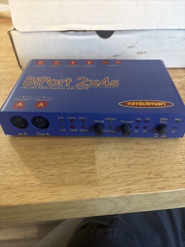MiDiman BiPort 2x4s Mac/PC MIDI Interface
