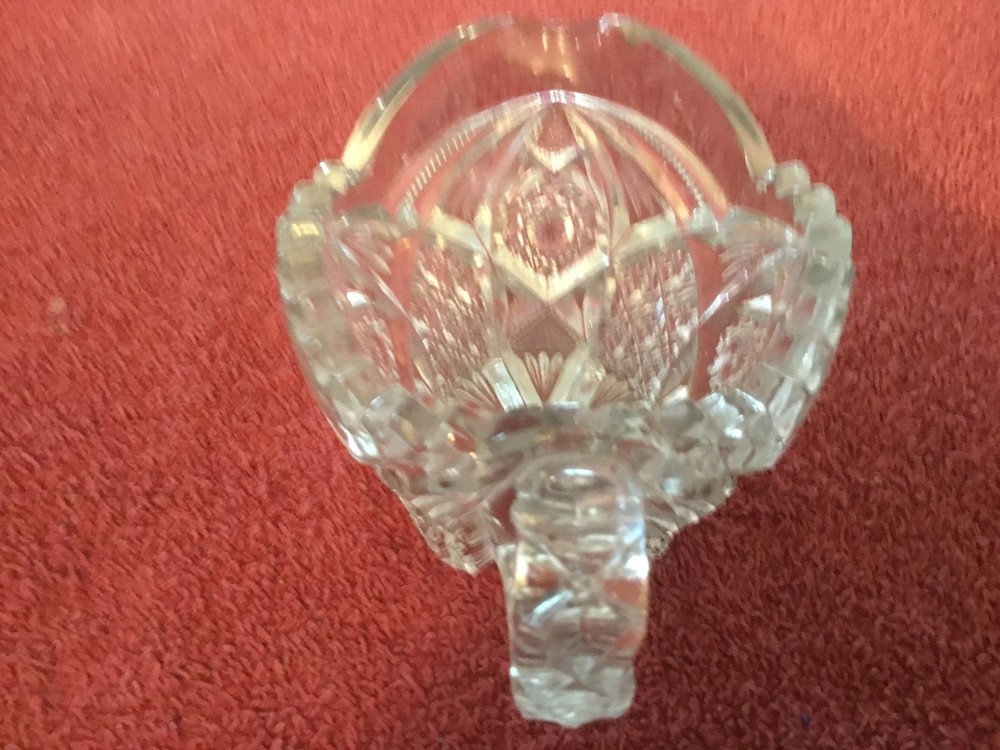 Clear Glass Heavy Cream Pitcher
