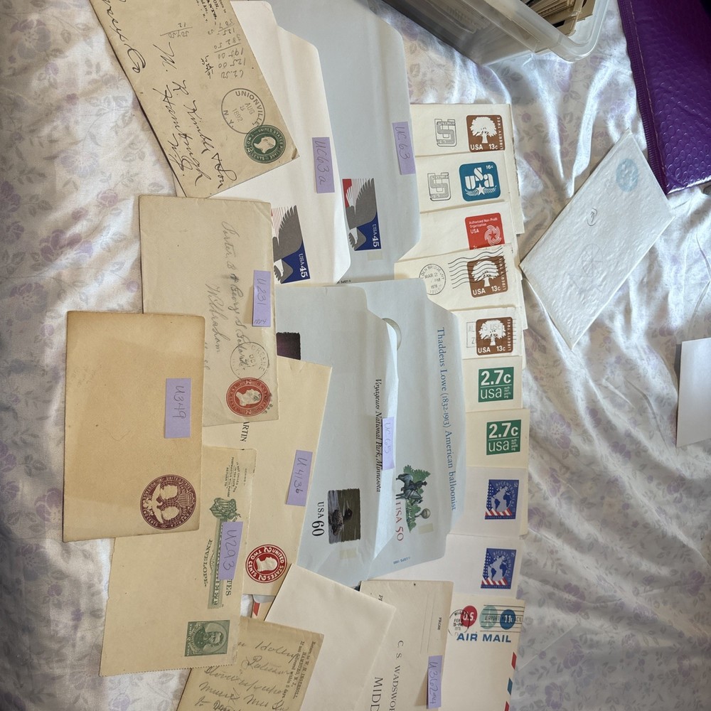 Assorted Postal Envelopes Mostly Unused Some Very Old! See Photos
