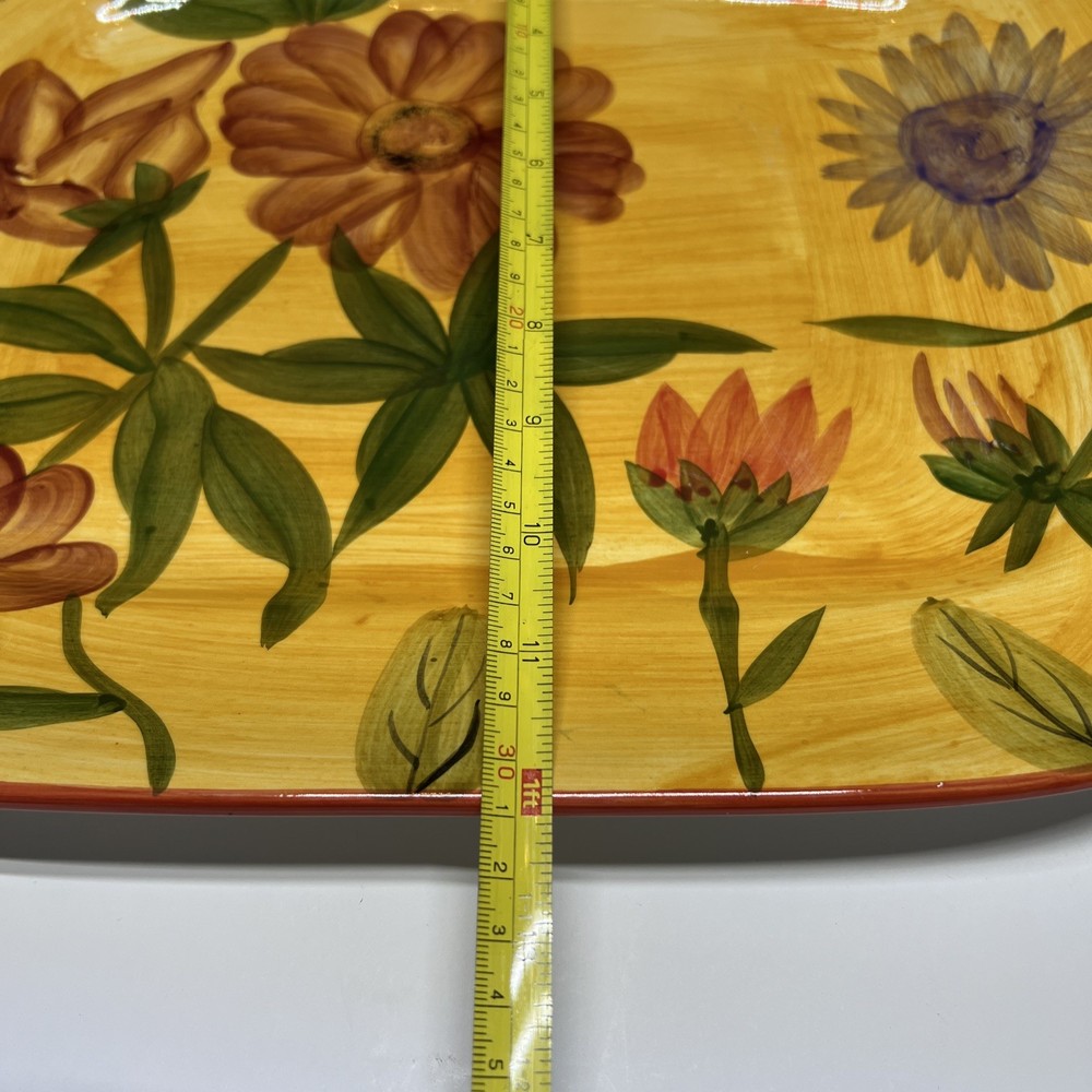 12.25”x 15” Flower Pattern Serving Platter