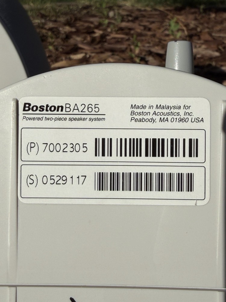 Boston Acoustics BA265 computer speakers