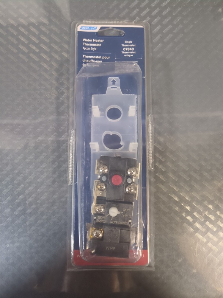 Camco 07843 Single Element Water Heater Thermostat w/ HLC, Apcom Style New #42