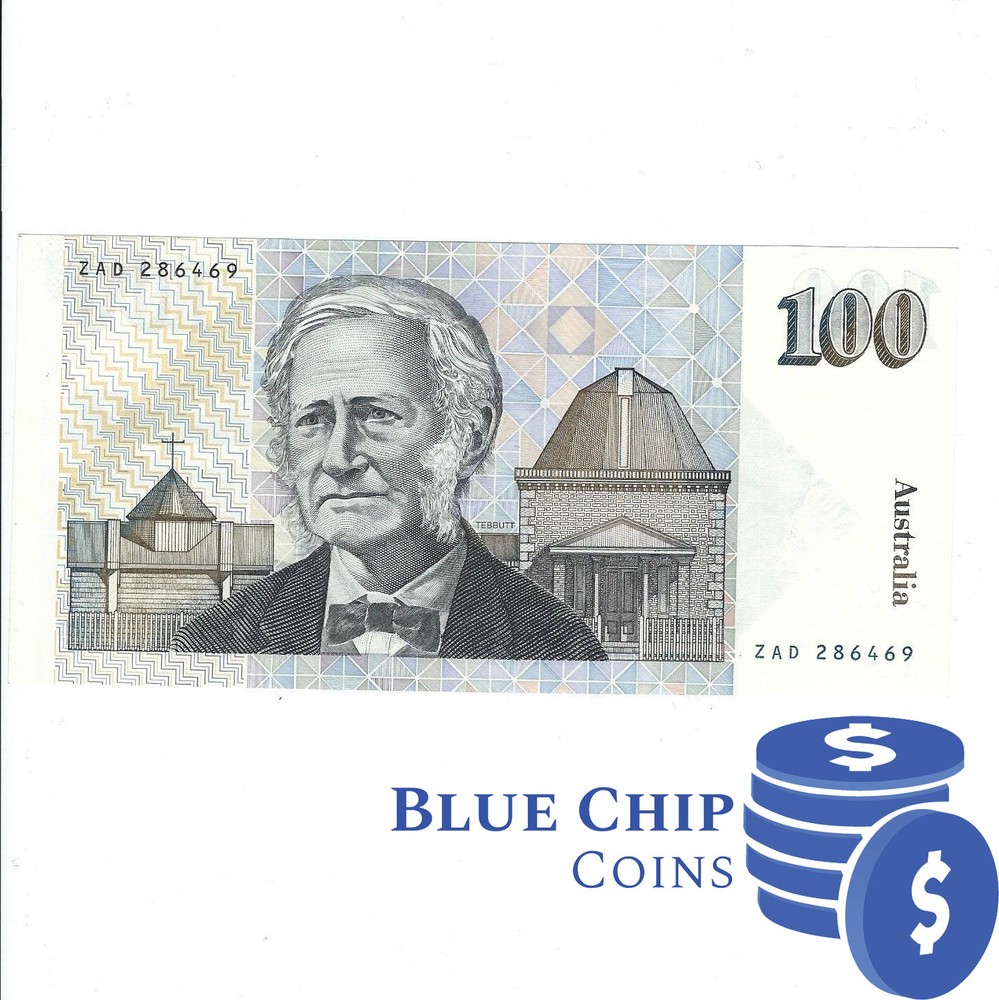 1991 $100 Johnstone Stone Paper BankNote  Bank Note Good Condition
