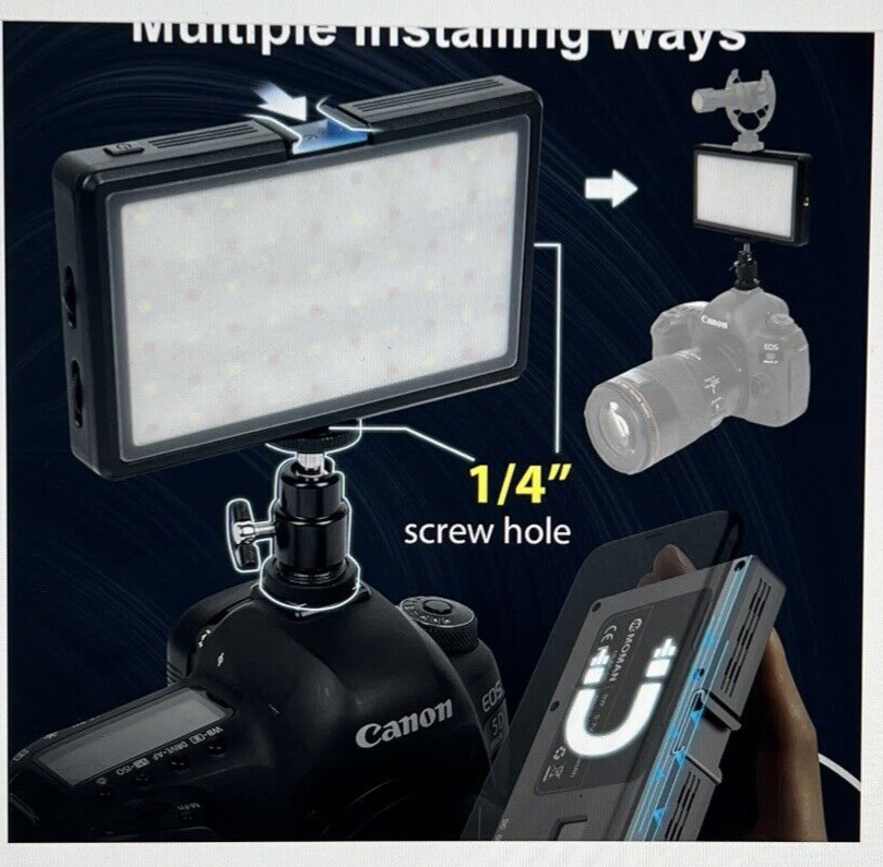 Moman ML8A-RC RGB LED Camera Light
