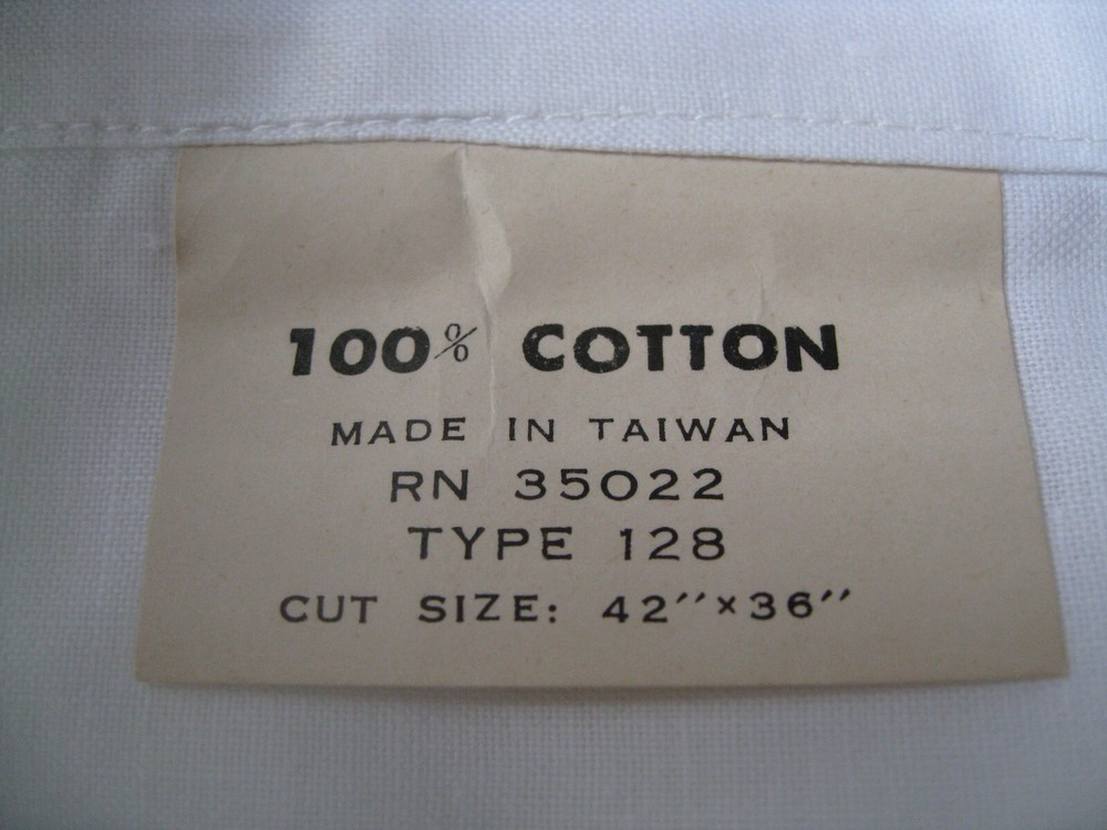 Vintage Queen White 100% Cotton Basic Pillow Cases set of 3