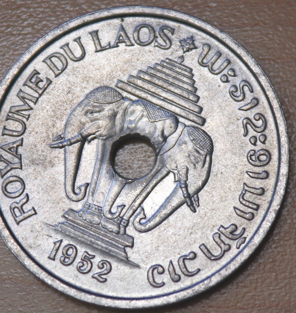 1952 Laos 20 Cents