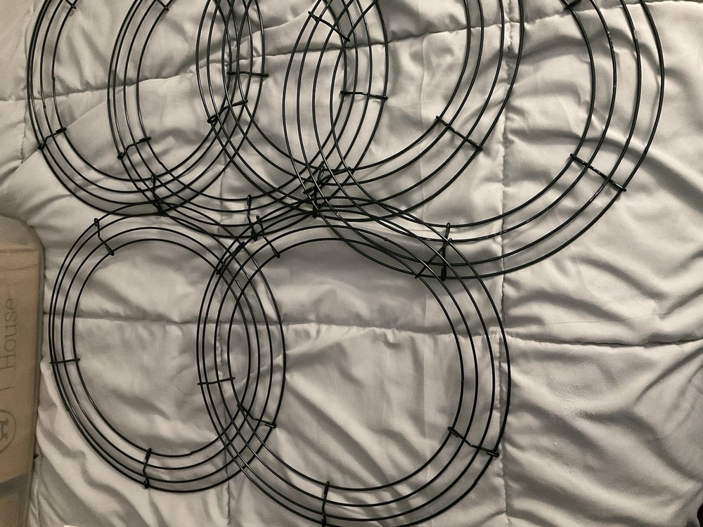 6 Wire Wreath Forms For Crafting. 12” Wide. NEW