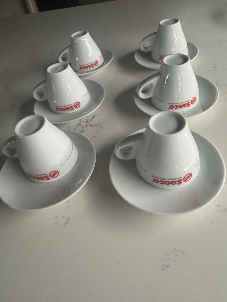 Saeco Espresso Cup, Set 6 White