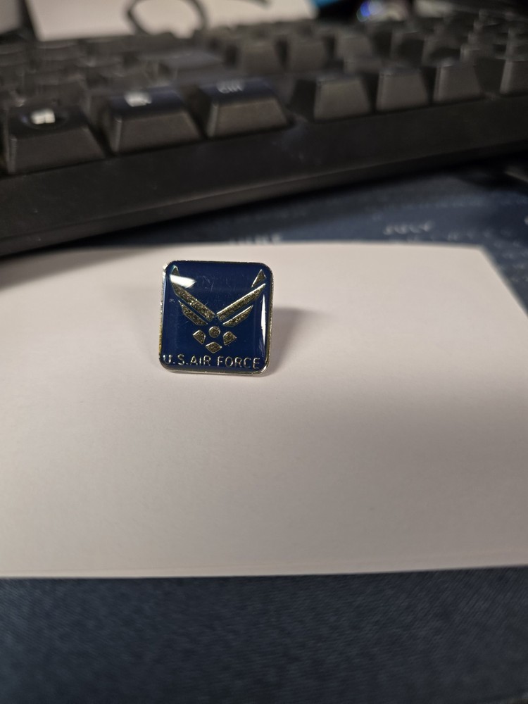 Square Blue US AIR FORCE Hat Pin