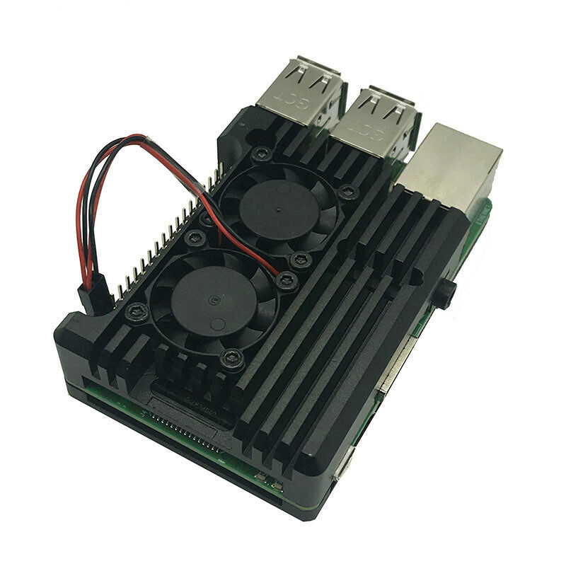 For Raspberry Pi 3 Aluminum Alloy Radiator Protective Case Metal Cooling Shell