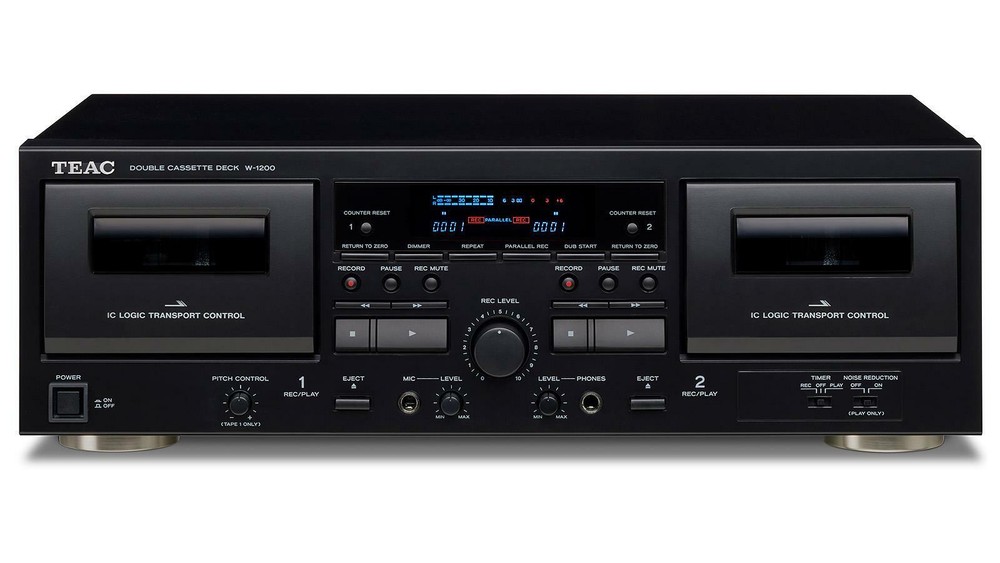 TEAC W-1200 - Double Cassette Deck - Black