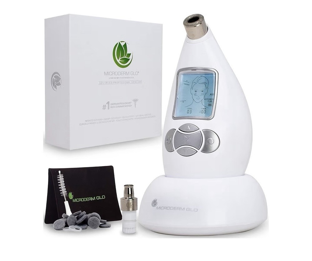 NIB Microderm GLO Diamond Microdermabrasion Machine and Suction Tool