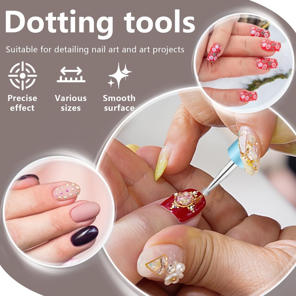 10 Pcs Silicone Clay Tools, Silicone Sculpting Tools, Polymer Clay Tools, Dot...