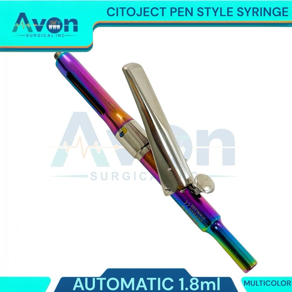1 Ea Automatic Dosage Citoject Pen Syringe, 1.8mL, Multicolor - Dental Tools