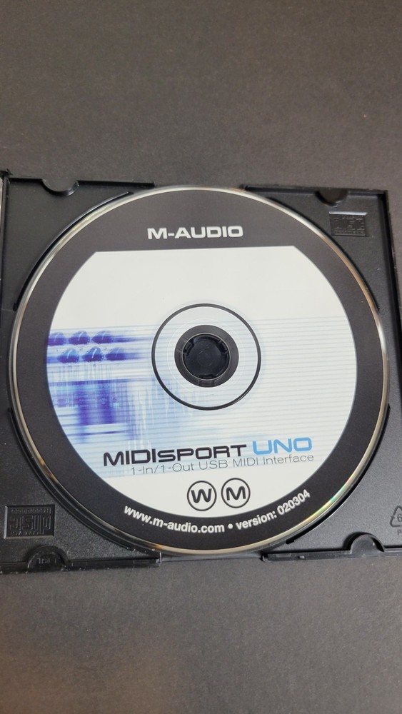 M-Audio MIDISport Uno USB MIDI Interface Driver Software Disc OEM CD