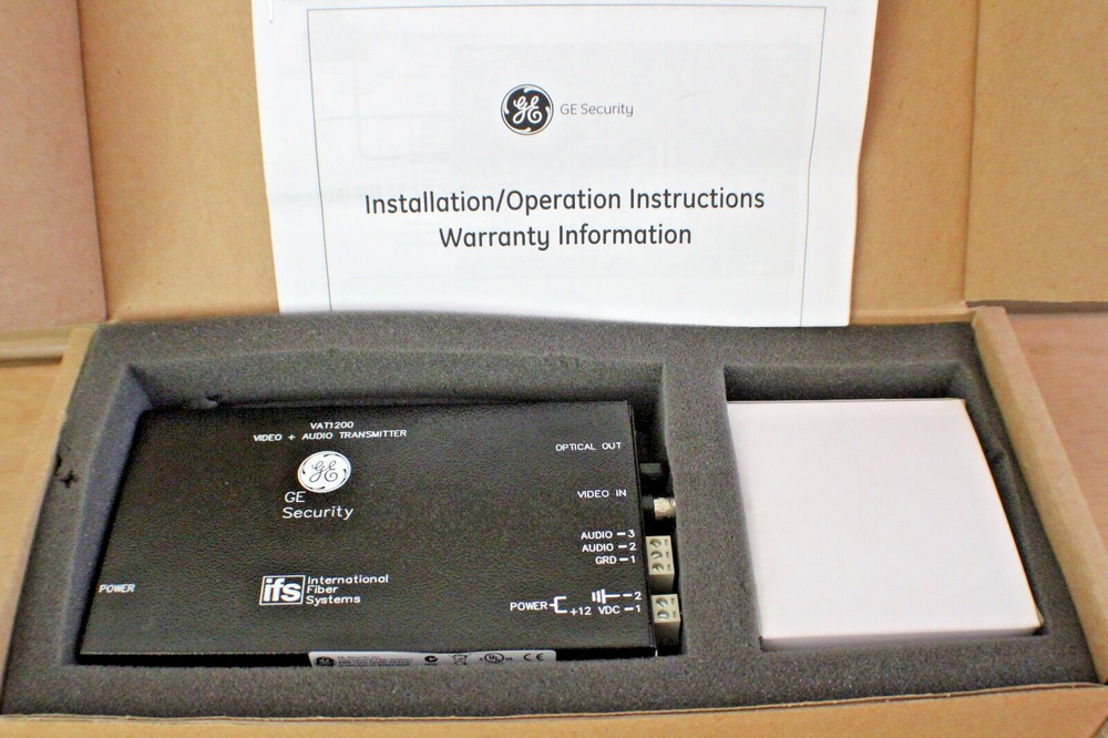 GE SECURITY IFS VAT1200 VIDEO Transmitter/AUDIO Transmitter