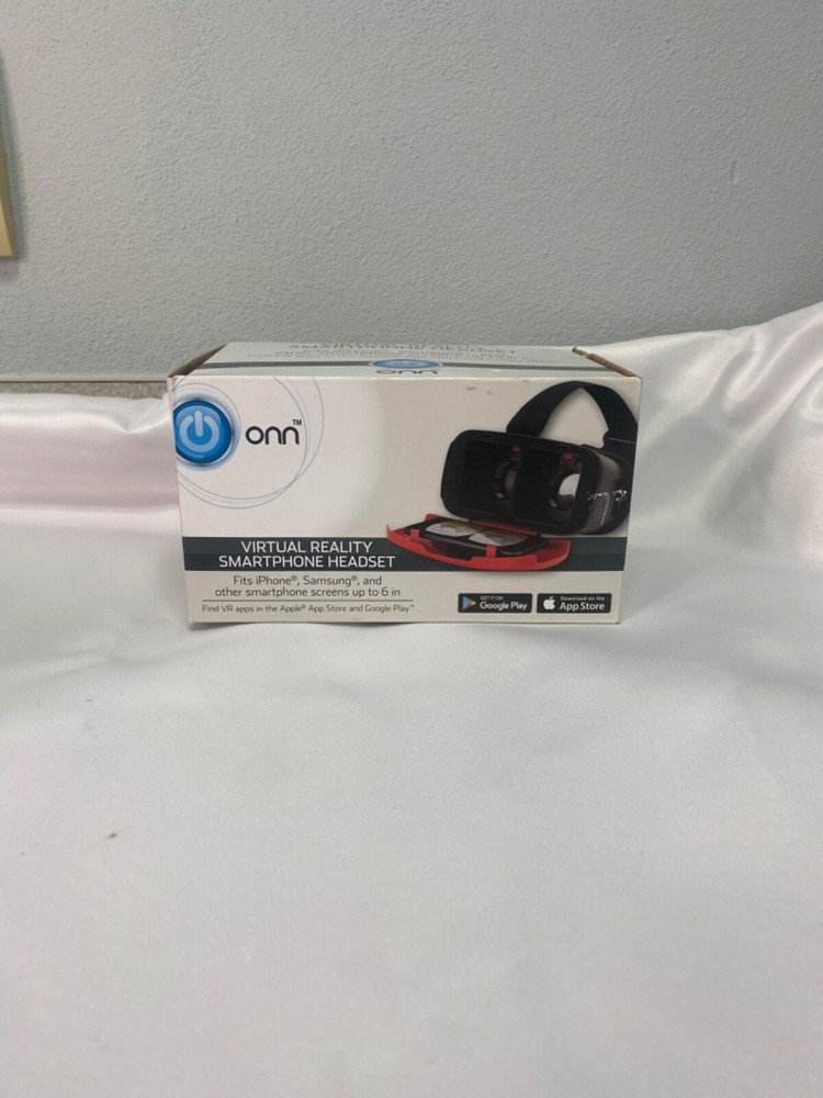 ONN Virtual Reality Smartphone Headset-- Red and Black