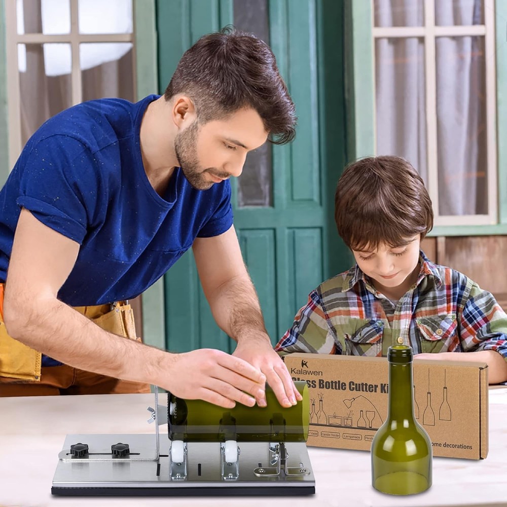 Beginner Friendly Glass Bottle Cutter - Upgrade Kit with Spares, Video Tutorials