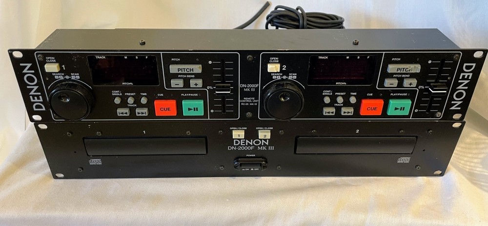 Denon DN-2000F MK3 Double CD Player & Remote Control Unit-Needs Power Cord