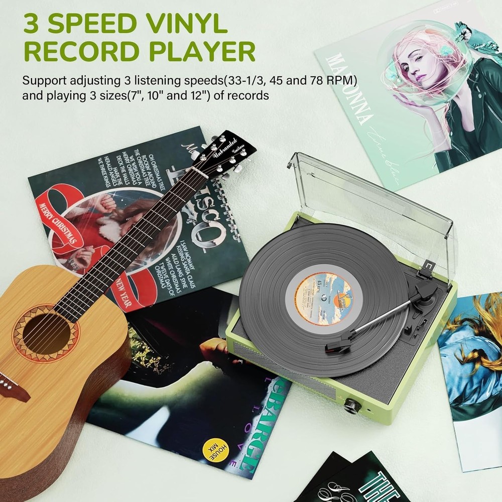 Vintage Vinyl Record Player Bluetooth Speakers