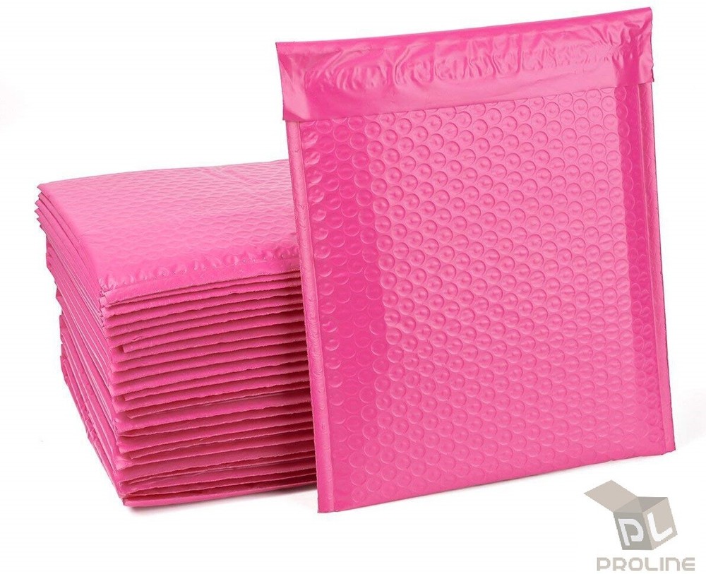 ProLine 25 #0 6.5x10 Extra Wide Pink Poly High Bubble Mailer DVD CD Envelopes