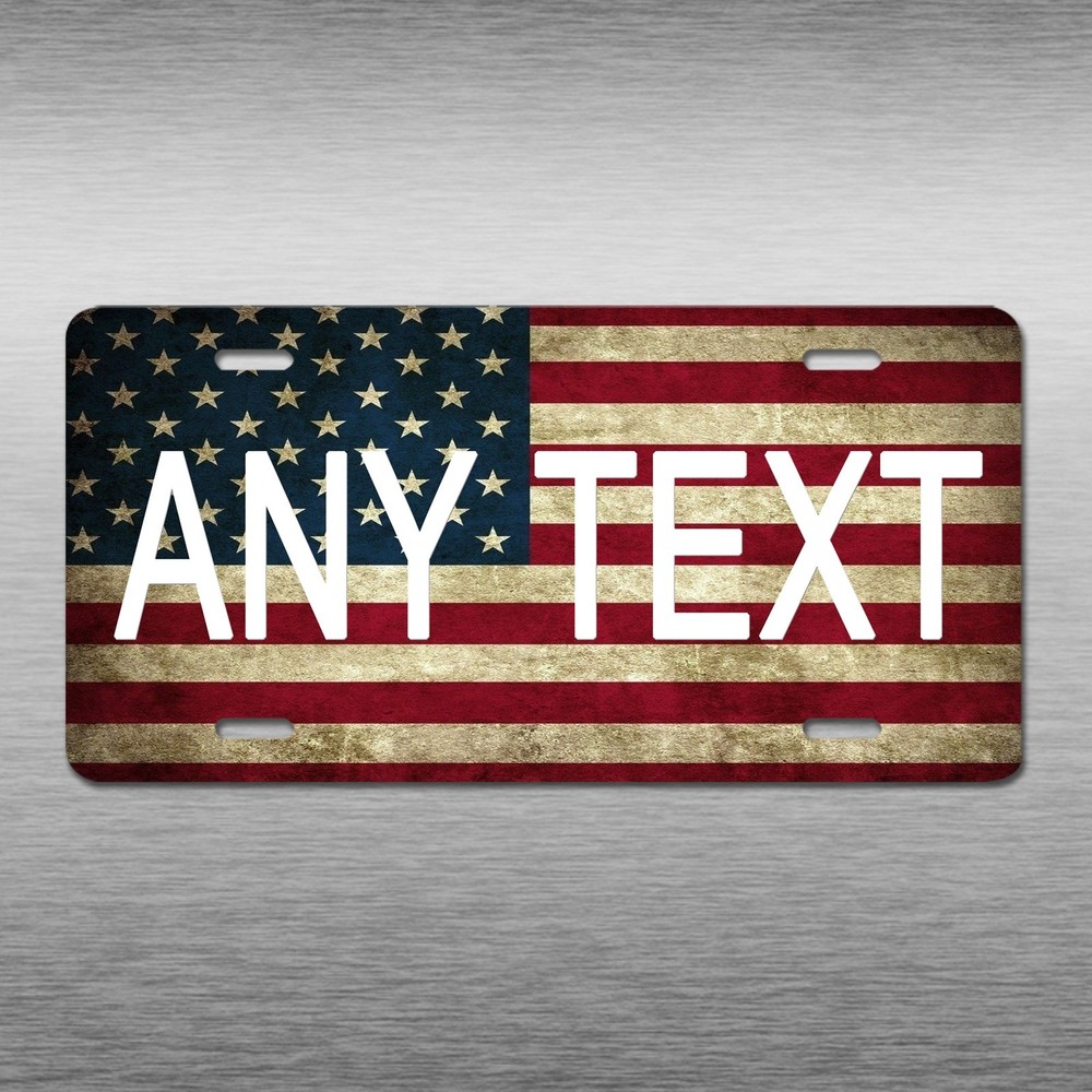 PERSONALIZED CUSTOM ALUMINUM LICENSE PLATE Car Tag (Your Text)