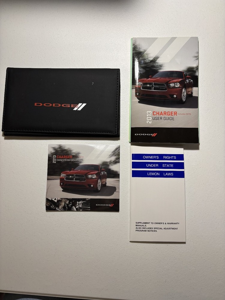 2013 Dodge Charger User's Guide OEM Set