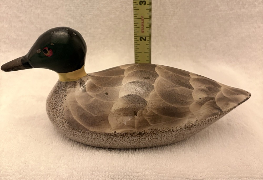 Antique Cast Iron Duck Collar 5" Painted