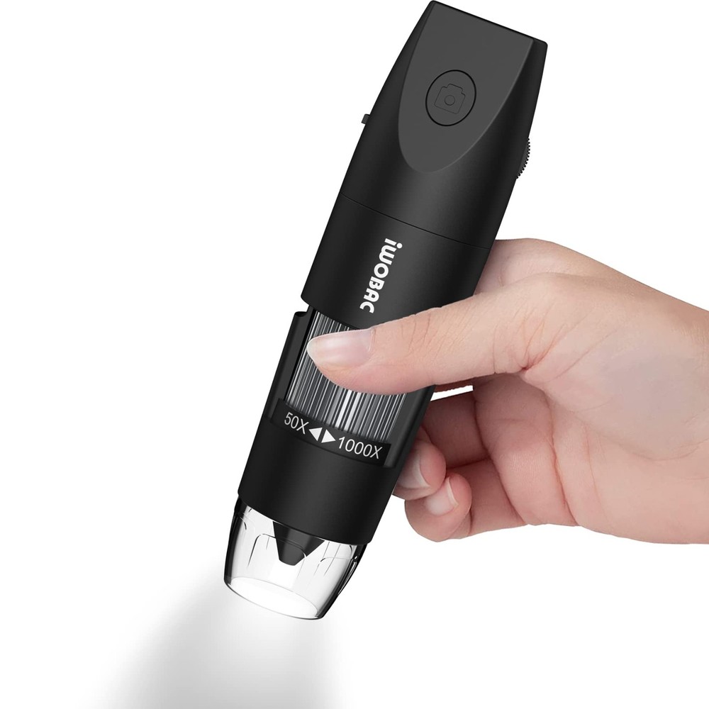 Wireless Digital Microscope, 50x-1000x Zoom, HD Handheld Inspection Camera for i