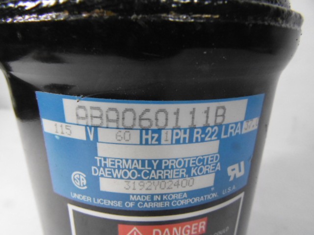 Carrier Corp ABA060111B Refrigeration Compressor USED