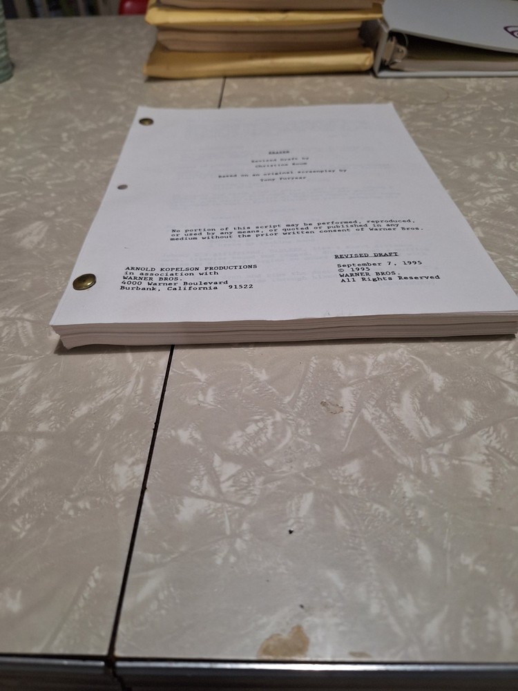 ERASER MOVIE SCREENPLAY SCRIPT Revised Draft ORIGINAL ARNOLD SCHWARZENEGGER